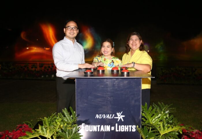 The opening of the iconic Nuvali Fountain of Lights was led by Mark Manundo, Project
Development Manager, Nuvali Ayala Land Estates Inc.; Chrissy Roa, Group Marketing and
Communications Head for Ayala Land Estates; and Mayi Rodriguez, Estates Head for Vermosa