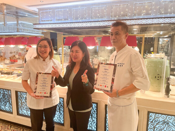 Jennifer Chang of the Commerce Development Research Institute of Taiwan with Sofitel’s Chef Mok Chee Wa and Chef Bettina Arguelles