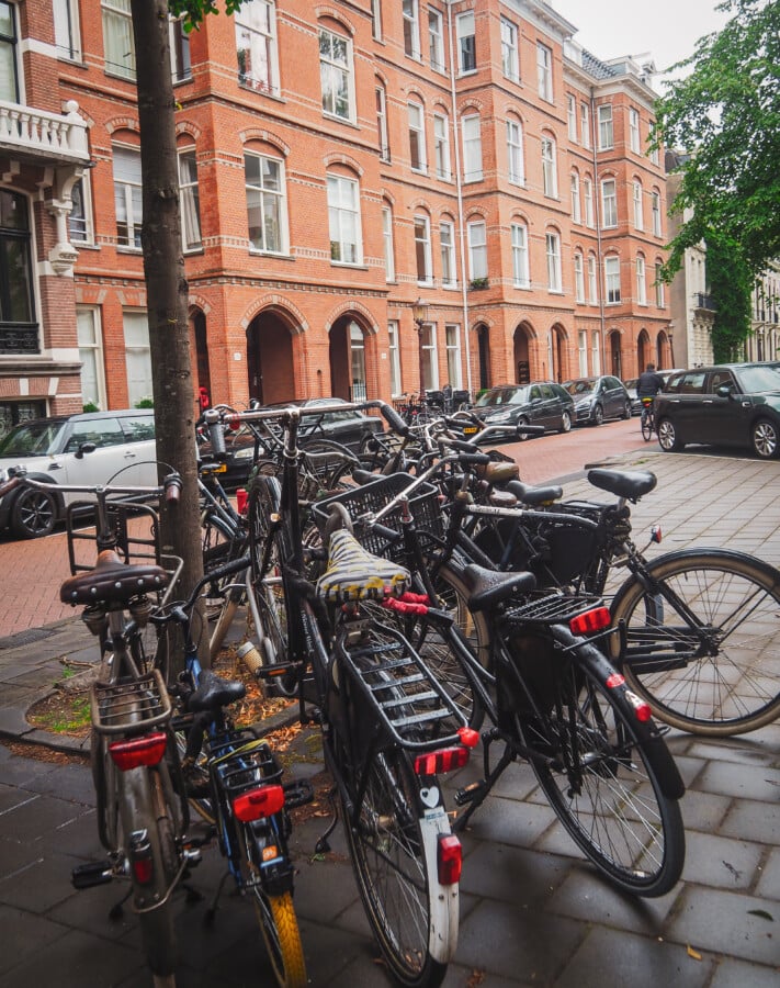 Cluster of Bikes in Amsterdam