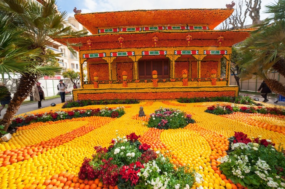 Lemon Festival (Fete du Citron) on the French Riviera.