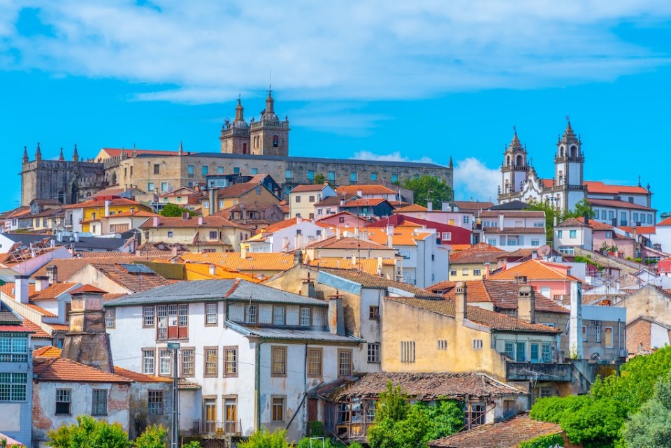 View of cityscape of Viseu, Portugal