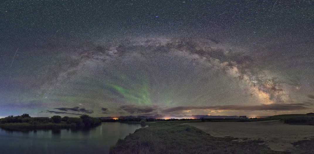 the milky way illuminating the night sky