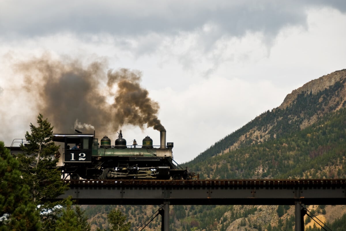 Georgetown Loop Railroad on a Bridge