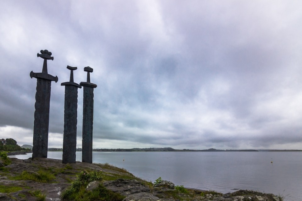 The Viking monument in Stavanger, Norway