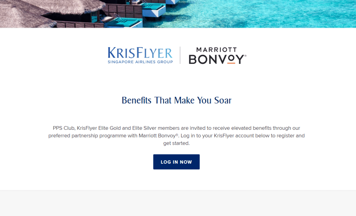 Marriott Bonvoy and Singapore Airlines KrisFlyer Launch Preferred Partnership