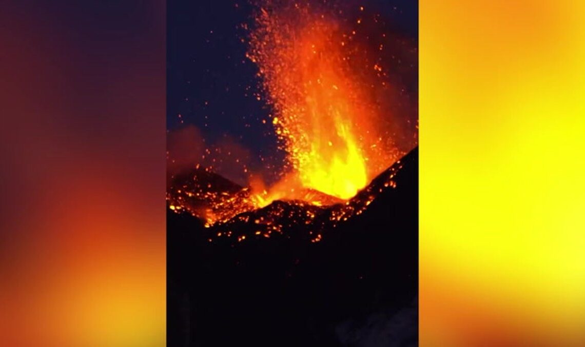 Mount Etna spits lava and billows smoke into night sky | News