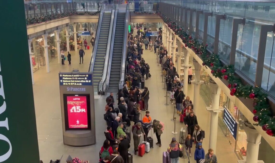 Queues stretch through St Pancras after Eurotunnel strike causes chaos | News