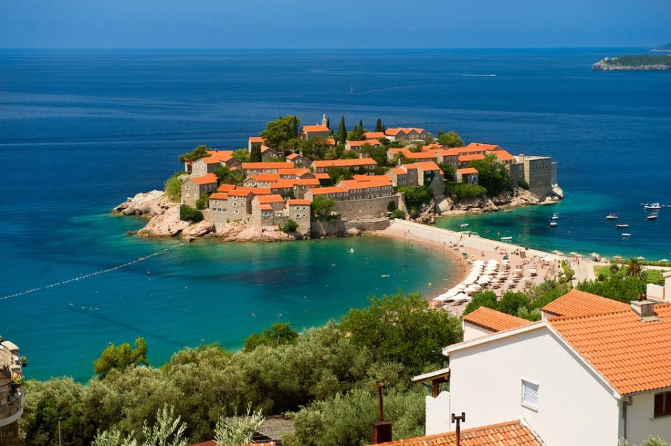 Island of Sveti Stefan -resort-island - Montenegro