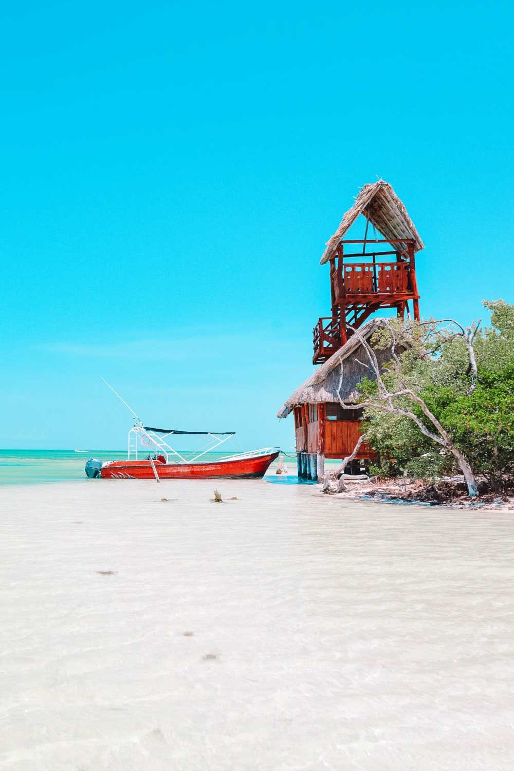 Visit Isla Holbox In Mexico shoreline and beach