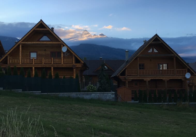 wooden buildings in the High Tatras Slovakia