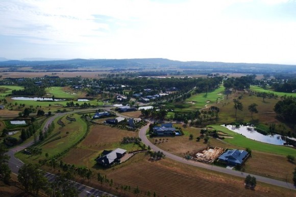 view of hunter valley from above