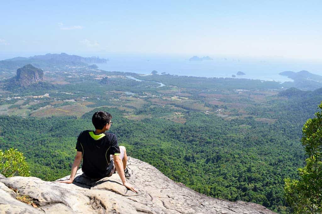 The Surreal View Of Khao Ngon Nak Viewpoint Over The Vast Rainforest In Krabi.