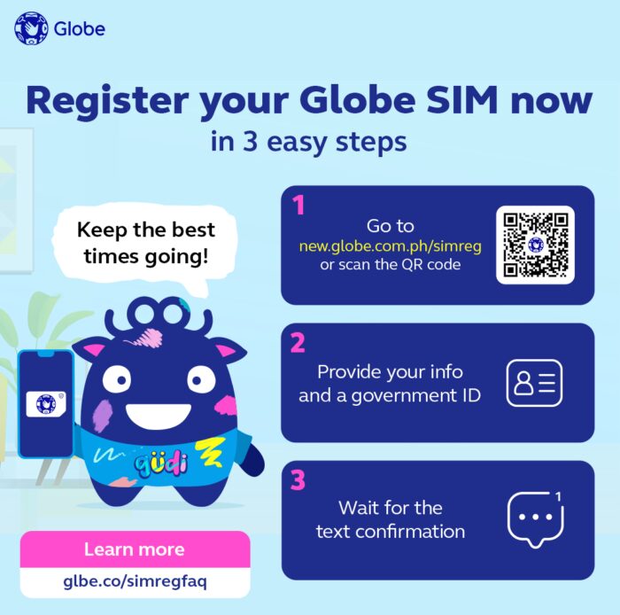 Register your Globe Sim Fast