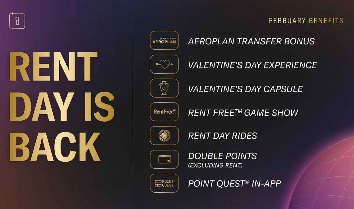 Bilt Rent Day Promotion February 2024: Up to 150% Aeroplan Transfer Bonus