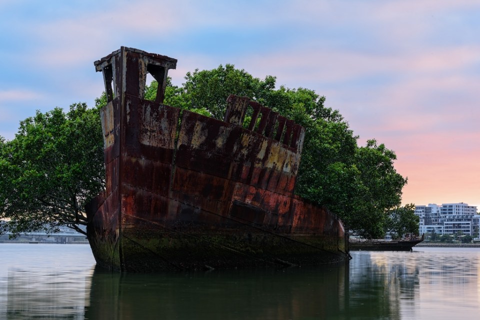 Shipwrecks of Homebush Bay Sydney Australia