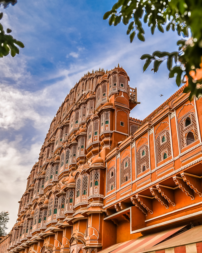 The iconic Hawa Mahal in Jaipur