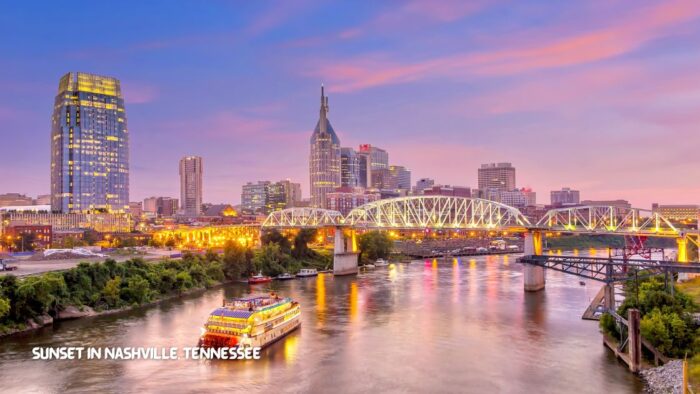 Sunset in Nashville, Tennessee
