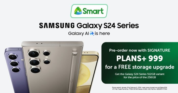 Samsung Galaxy S24 Series on Smart 5G