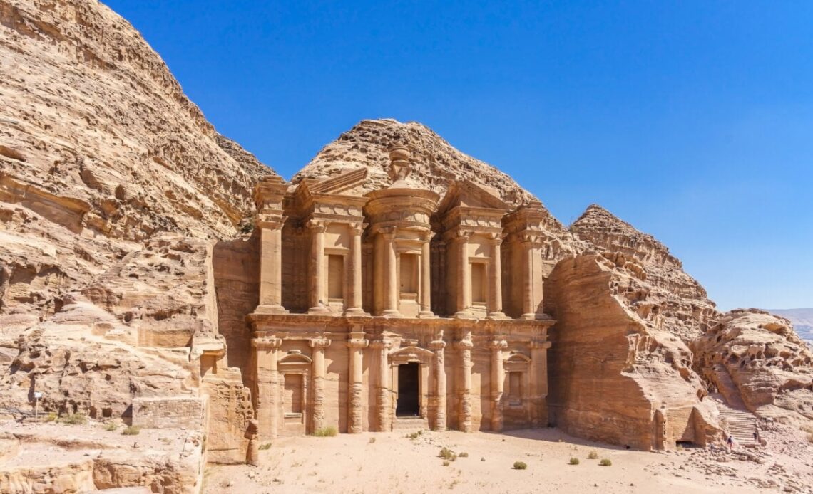 Ad Deir in ancient city Petra, Jordan. Monastery