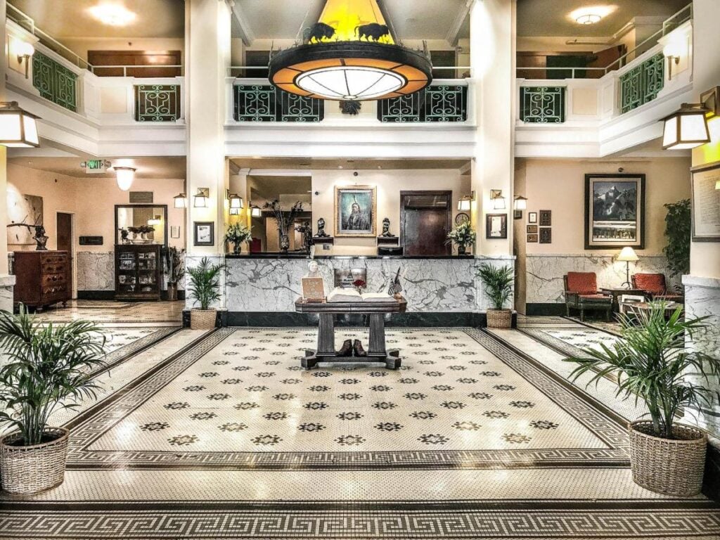 Lobby of the Historic Plains Hotel