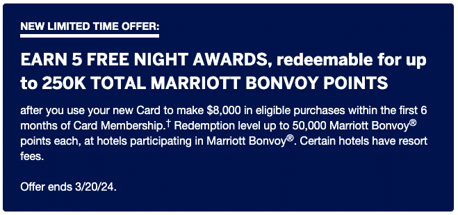 Amex US Bonvoy Business Card: New Offer for Five Free Night Awards!