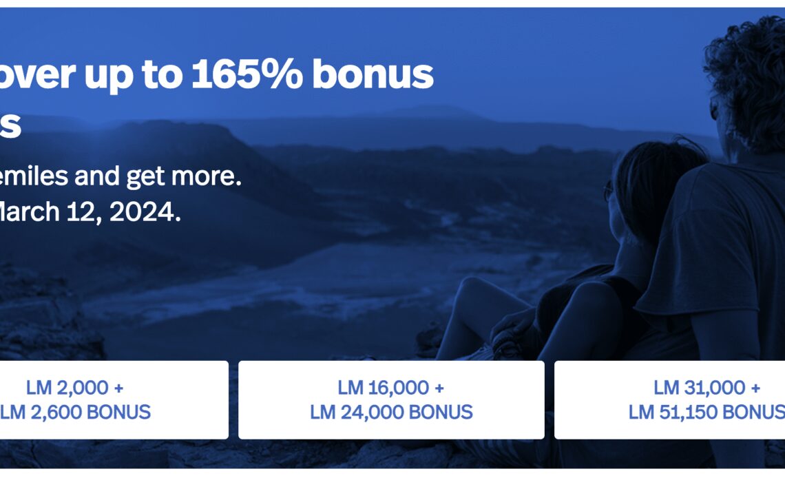 Buy Avianca LifeMiles with a 165% Bonus