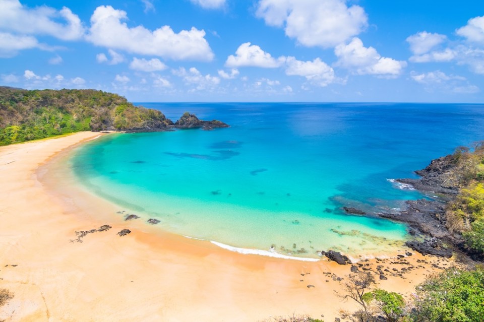 Sancho Beach - elected four times the most beautiful beach in the World - Fernando de Noronha Island, Pernambuco - Brazil
