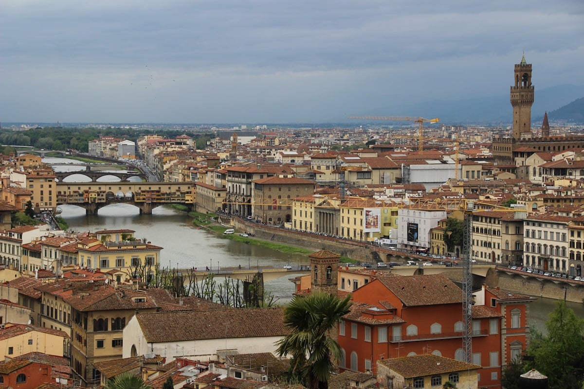 View of the Florence and the Arno River