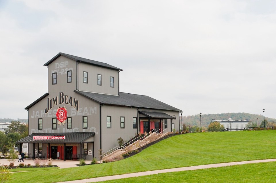 im Beam Distillery at Clermont, KY.  Jim Beam is a brand of Kentucky straight bourbon whiskey, one of seven distilleries along  Kentucky Bourbon Trail.