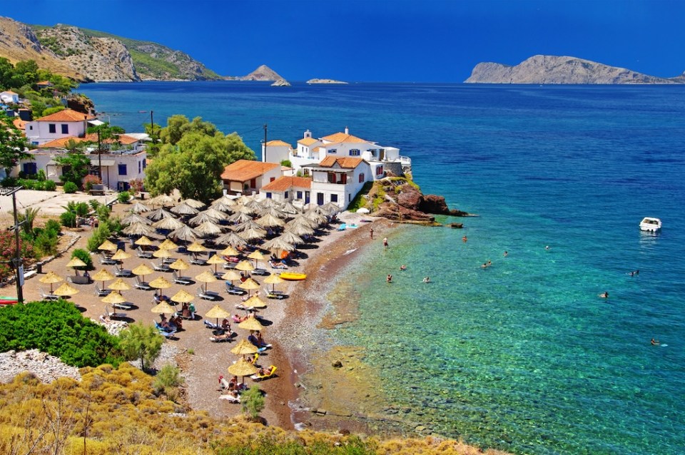 Pictorial beaches of Greece - Hydra island