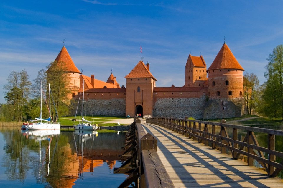 Trakai castle in Lithuania