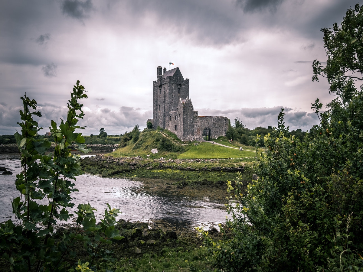 distant view of dunguaire castle