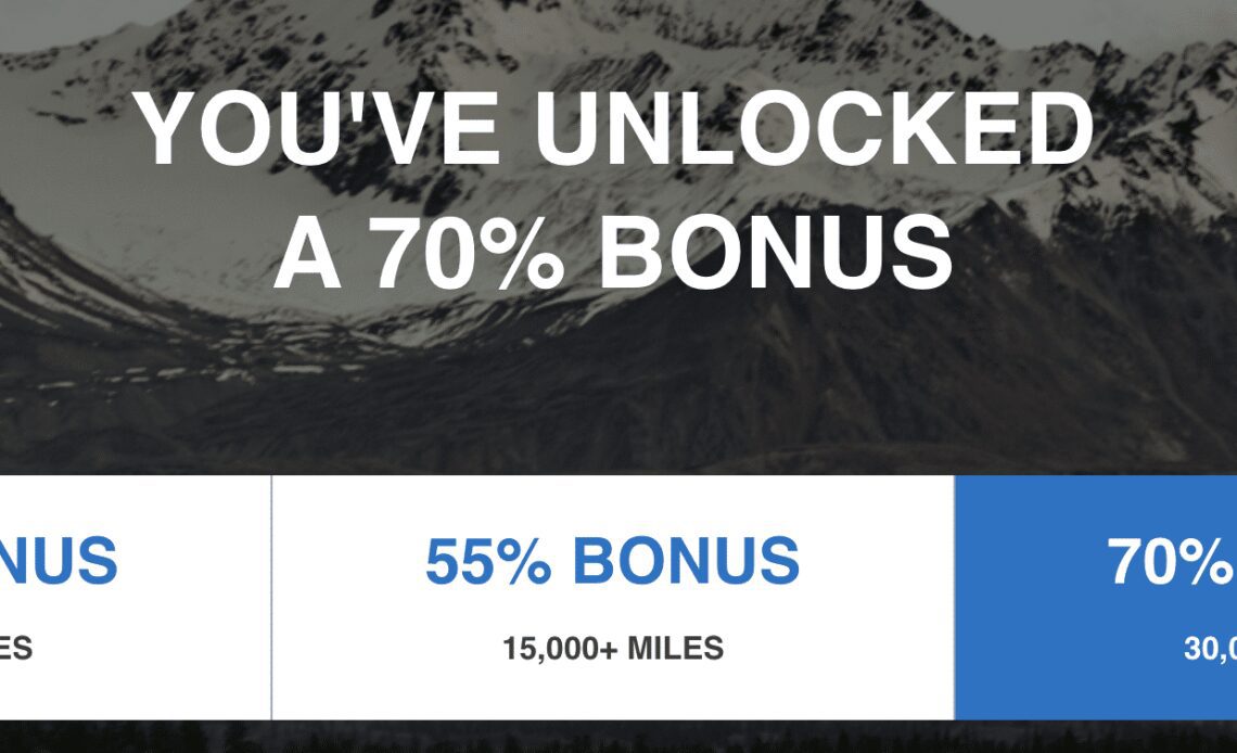 Buy Alaska Miles with a 70% Bonus