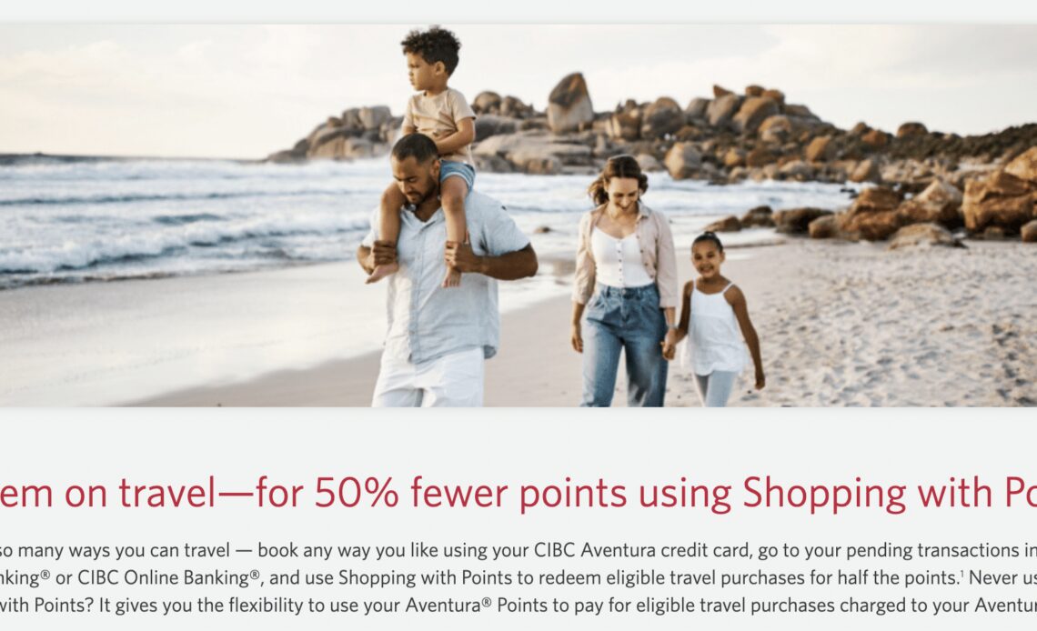 Redeem CIBC Aventura Points for 1.25 Cents Per Point
