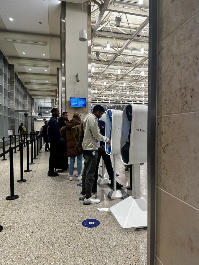 Travelers at MSP Airport CLEAR biometric security lanes