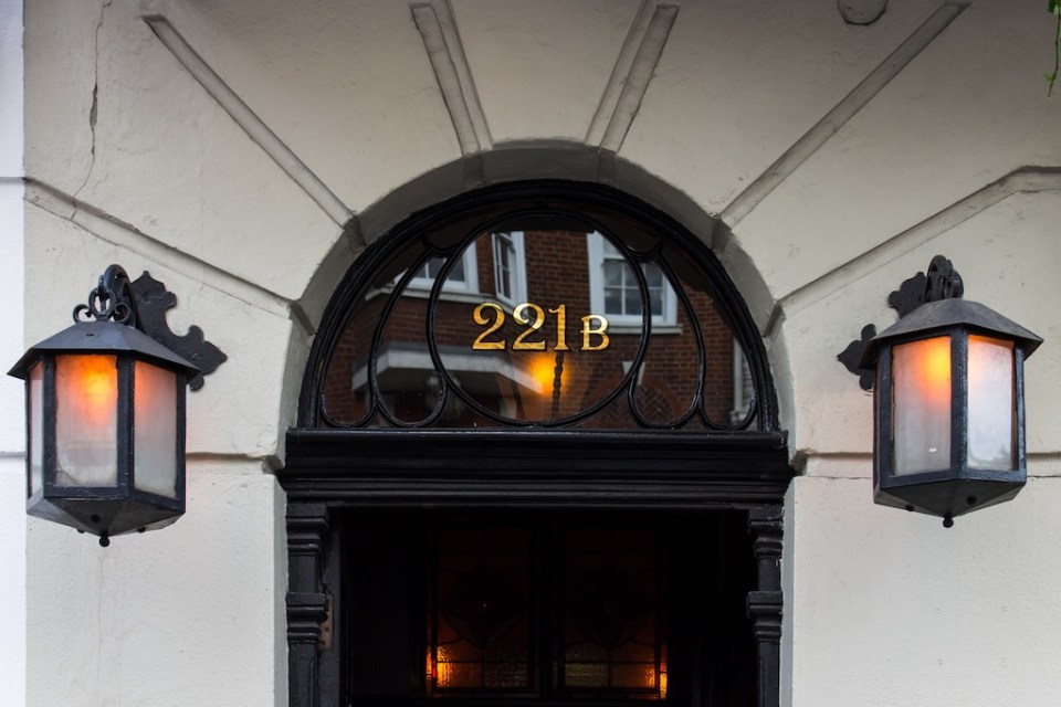 221B Baker Street in London, UK, Sherlock Holmes house