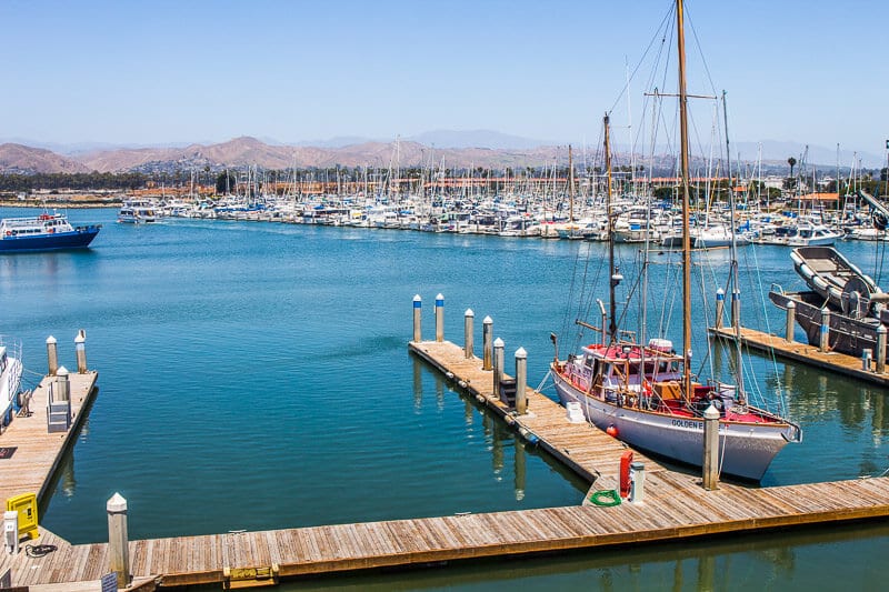 boats in Ventura Harbor Village, California