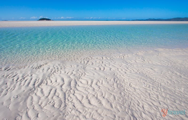 rippled sand on Whitehaven Beach, Queensland, Australia