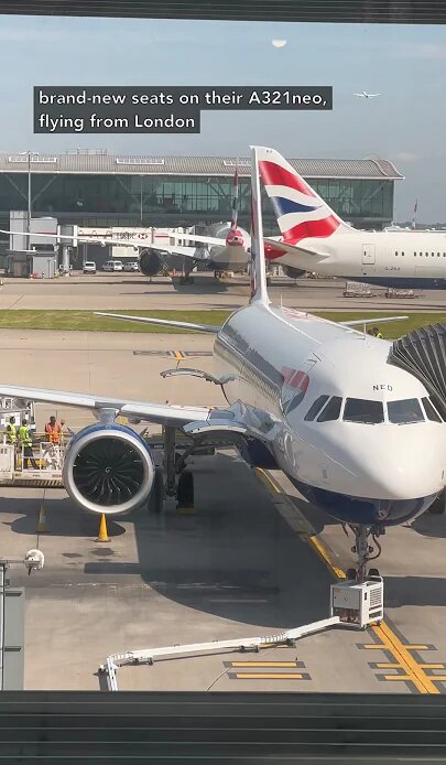 First look at British Airways brand new seats on A321neo business class #shorts