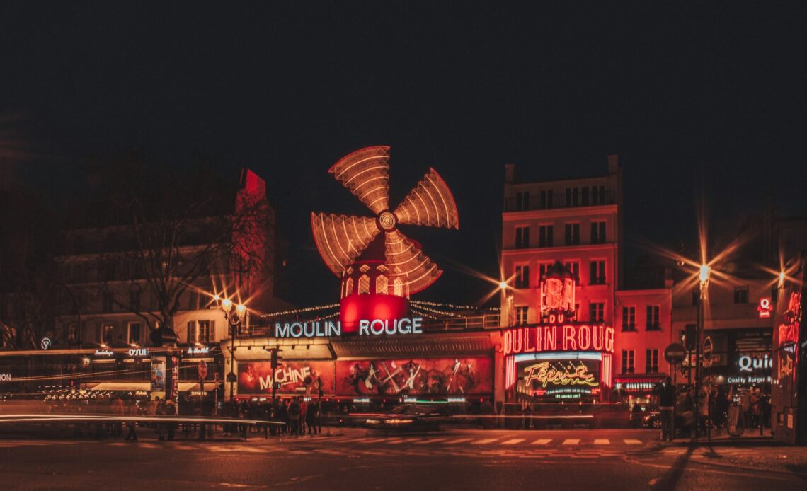 The Moulin Rouge in Paris offers travelers a fun nightlife experience.  (photo: Lola Delabays).