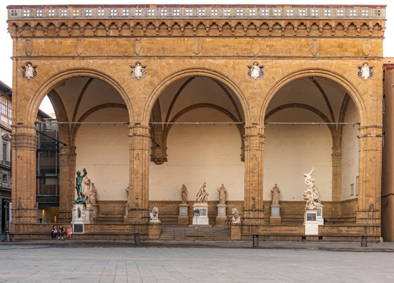 Loggia dei Lanza in Piazza di Signoria, one of the most famous landmarks in Florence