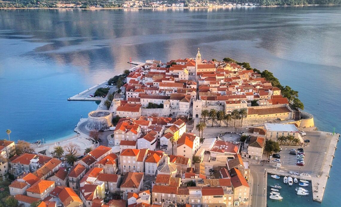 Take a catamaran trip to Korčula, home to cobbled streets, unspoiled beachs and quiet coves