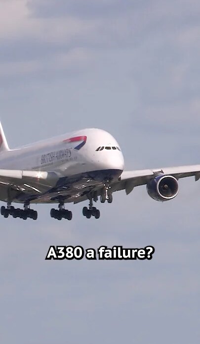 Was the Airbus A380 a failure? #shorts  #aviationobsession #commercialaircraft #airbusa380