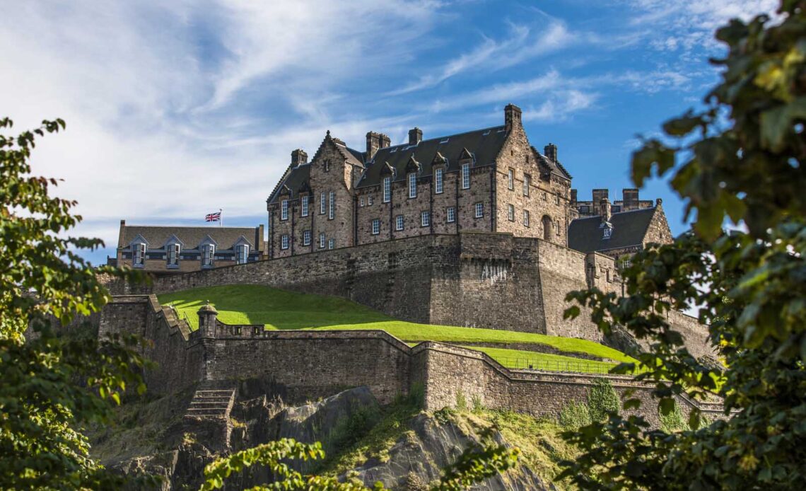 Edinburgh castle in the Old Town Edinburgh