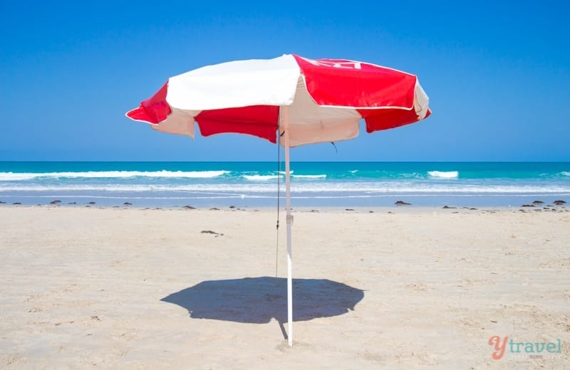 umbrella on Cable Beach, Broome