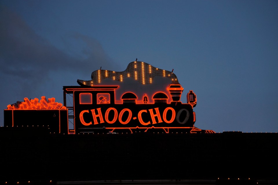 The Choo-Choo Hotel sign in downtown Chattanooga