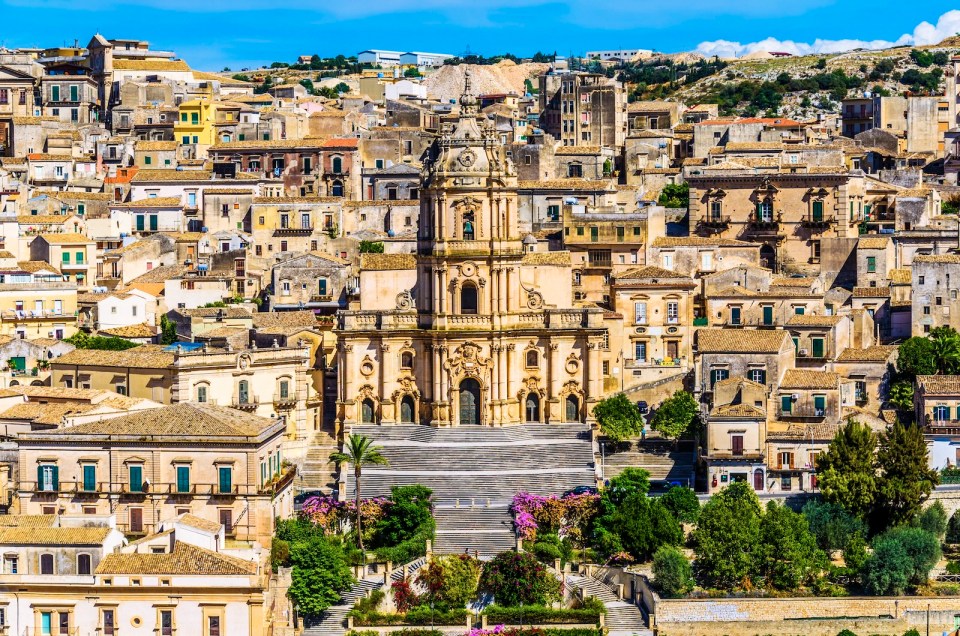 City of modica and its cathedral of saint george
