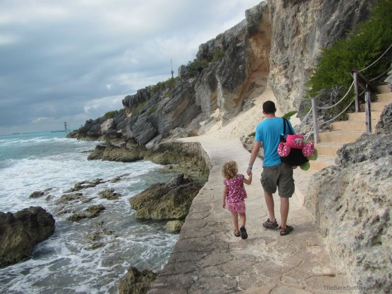 Charles Kosman and Jordan walking the paths near Ixchel