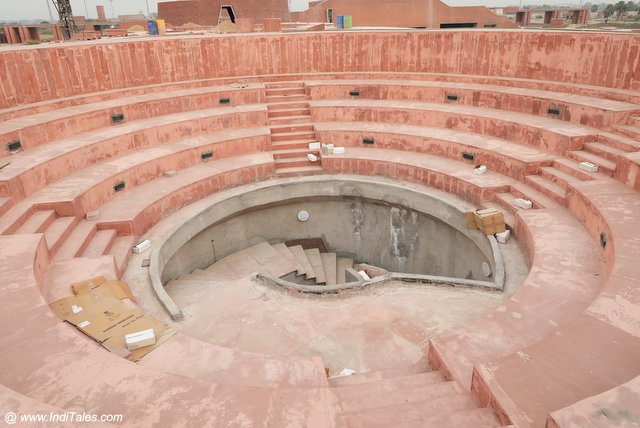 The open-air auditorium at Nalanda University