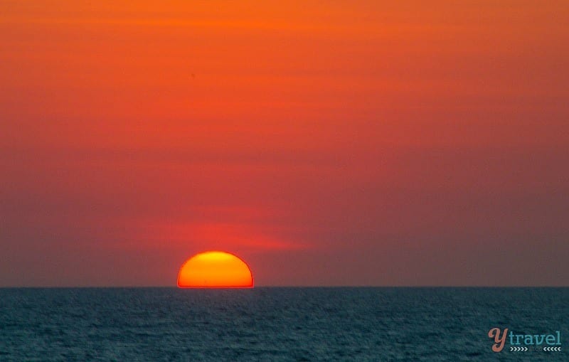 Susnet over Cable Beach in Broome 